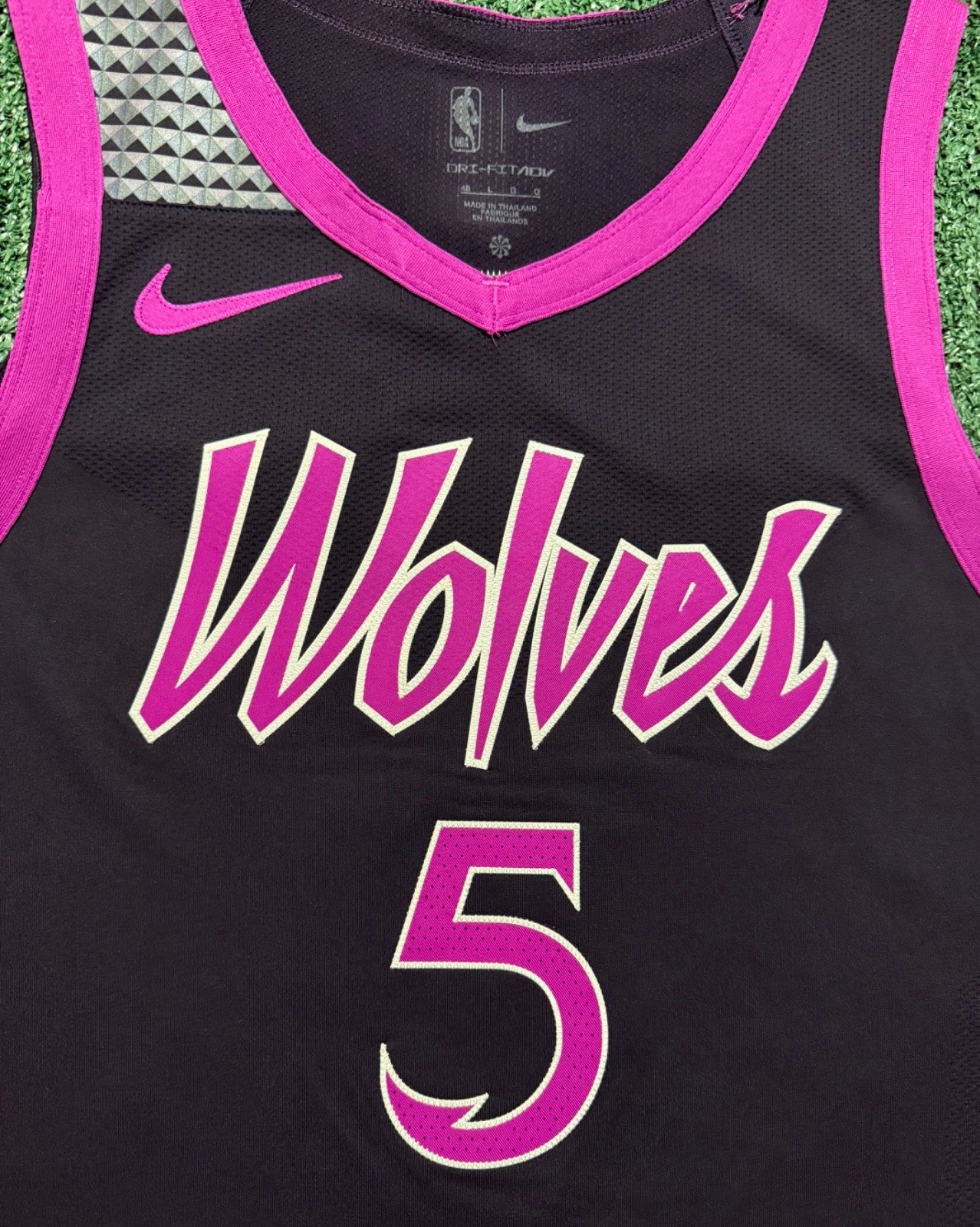 Anthony Edwards Minnesota Timberwolves Jersey #5 Nike ADV Authentic Black Size 48 (L) NBA