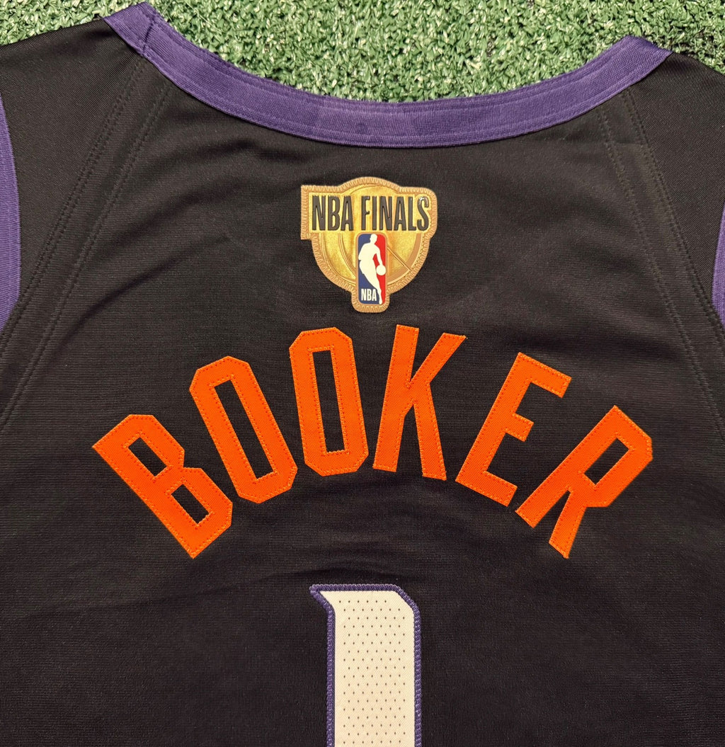 Devin Booker Phoenix Suns Jersey #1 Nike VaporKnit Authentic Black Size 48 (L) NBA