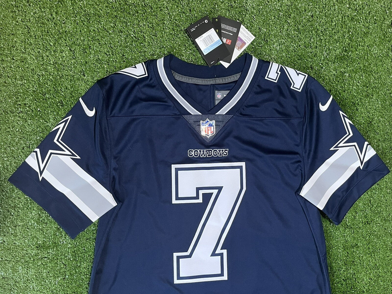 Trevon Diggs Dallas Cowboys Jersey #7 Nike Vapor Limited Navy Size (Medium) NFL