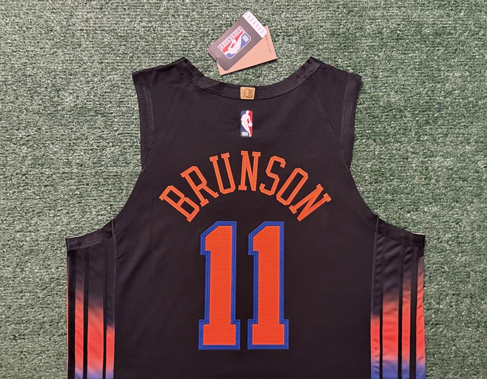 Jalen Brunson New York Knicks Jersey #11 Nike ADV Authentic Black Size 48 (L) NBA