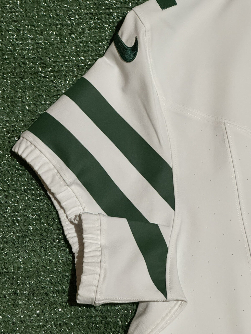 Sauce Gardner New York Jets Jersey #1 Nike Vapor Fuse Elite White Size 44 (L) NFL