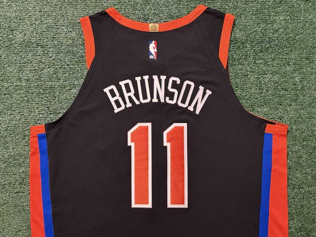 Jalen Brunson New York Knicks Jersey #11 Nike ADV Authentic Black Size 52 (XL) NBA