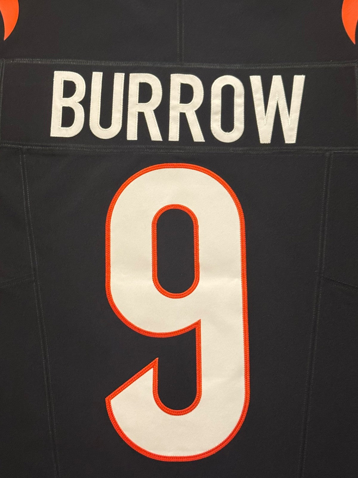 Joe Burrow Cincinnati Bengals Jersey #9 Nike Vapor FUSE Elite Black Size 44 (L) NFL