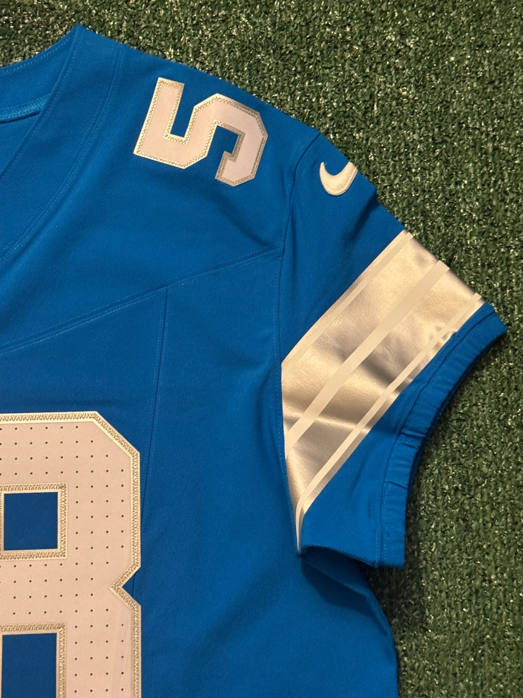 Penei Sewell Detroit Lions Jersey #58 Nike Vapor FUSE Elite Blue 48 (XL) NFL