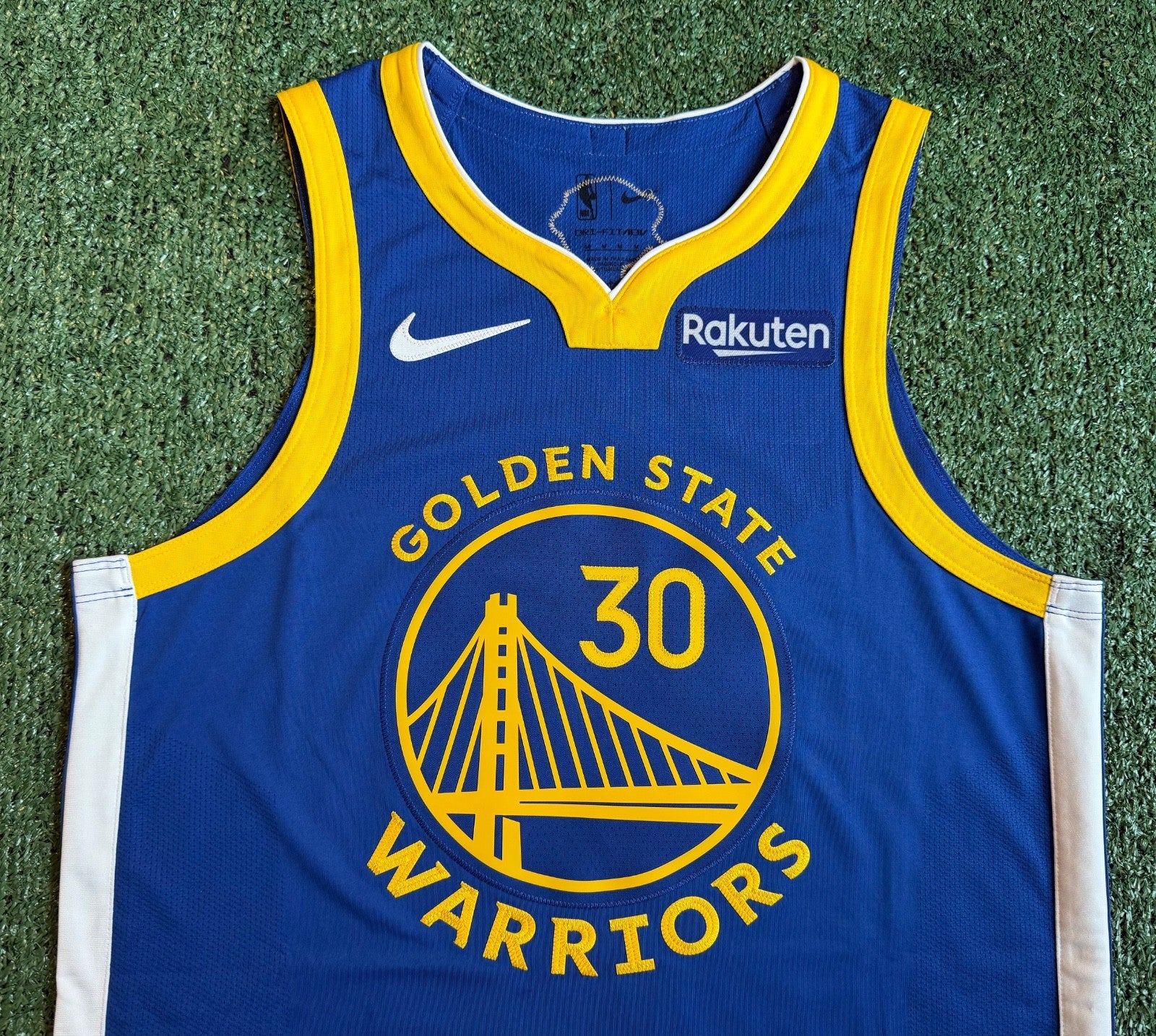 Steph Curry Golden State Warriors Jersey #30 Nike ADV Authentic Blue Size 44 (M) NBA