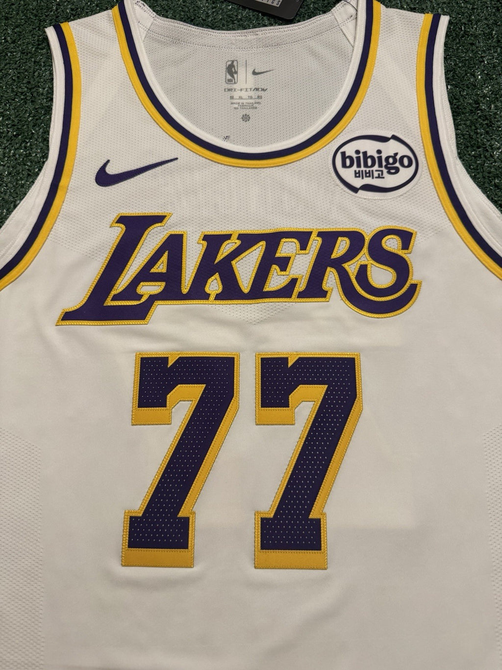 Luka Doncic Los Angeles Lakers Jersey #77 Nike ADV Authentic White Size 52 (XL) NBA