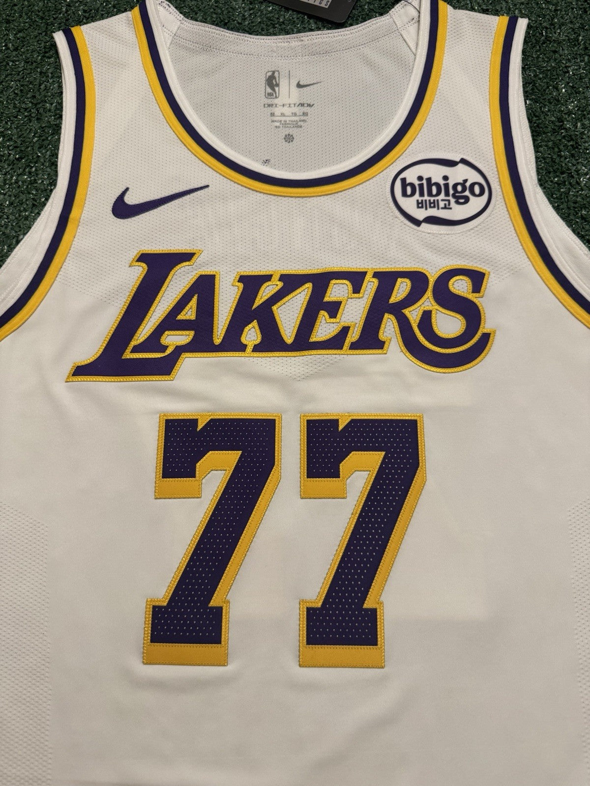Luka Doncic Los Angeles Lakers Jersey #77 Nike ADV Authentic White Size 52 (XL) NBA