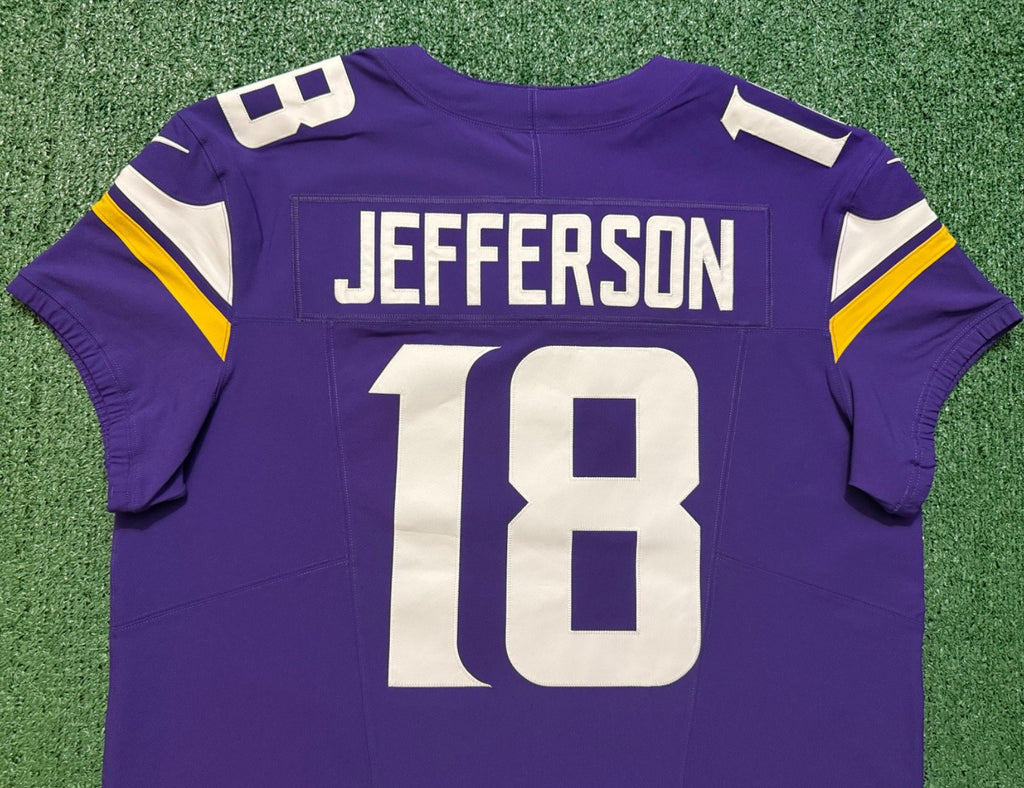 Justin Jefferson Minnesota Vikings Jersey #18 Nike Vapor FUSE Elite Purple Size 48 (XL) NFL