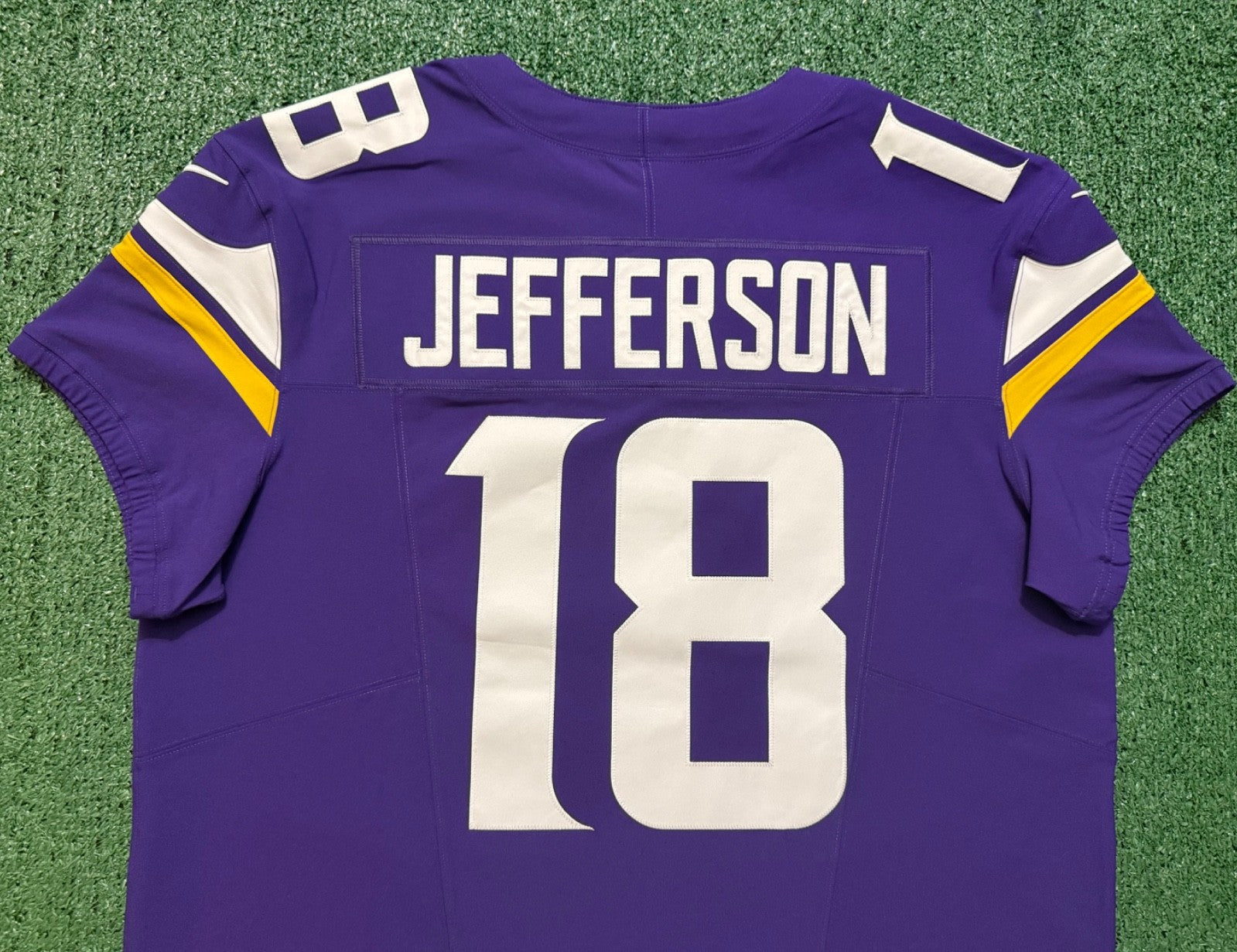 Justin Jefferson Minnesota Vikings Jersey #18 Nike Vapor FUSE Elite Purple Size 48 (XL) NFL