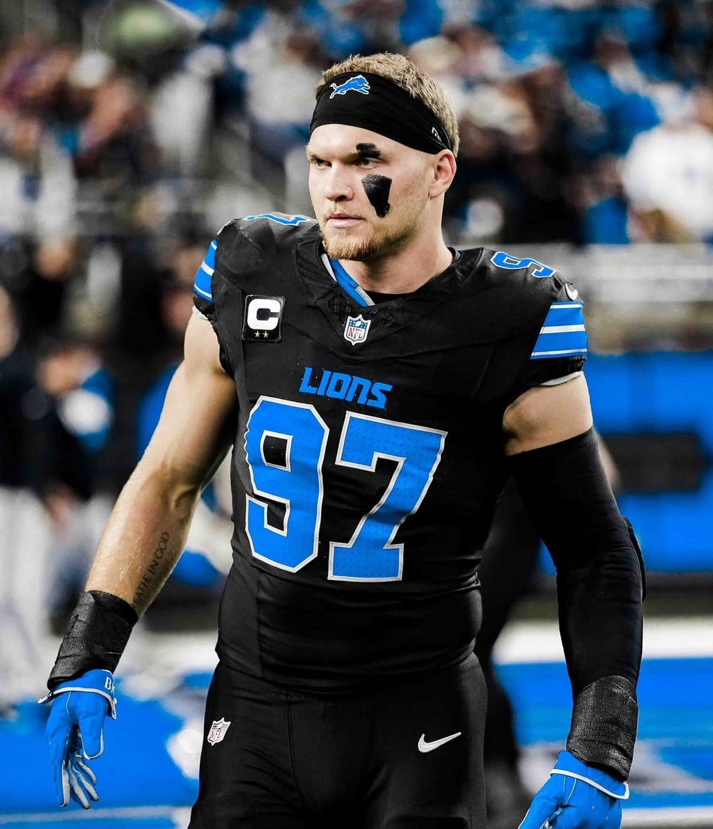Aidan Hutchinson Detroit Lions Jersey #97 Nike Vapor FUSE Elite black size 40 (Medium) NFL