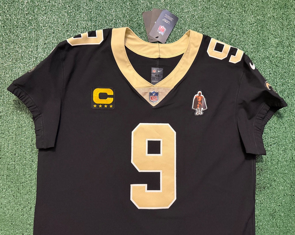 Authentic Drew Brees New Orleans Saints Jersey #9 Nike Vapor Elite Black Size 48 (XL) NFL