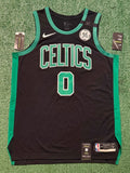 Jayson Tatum Boston Celtics Jersey #0 Nike VaporKnit Authentic Black Size 48 (L) NBA