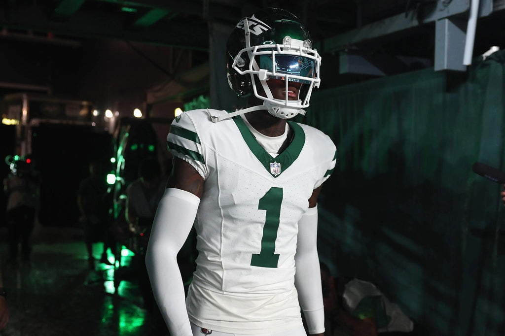 Sauce Gardner New York Jets Jersey #1 Nike Vapor Fuse Elite White Size 44 (L) NFL