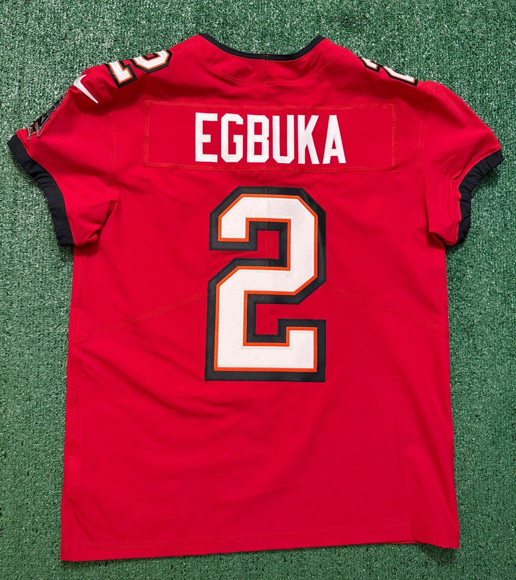 Emeka Egbuka Tampa Bay Buccaneers Jersey #2 Nike Vapor Elite red Size 44 (Large) NFL