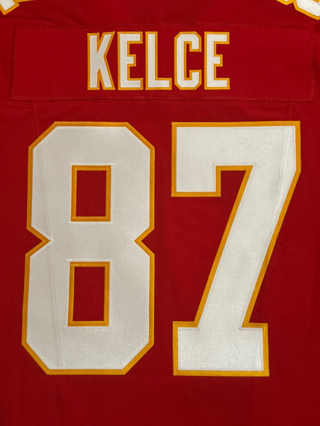 Travis Kelce Kansas City Chiefs Jersey #87 Nike Vapor Fuse Elite Red Size 44 (L) NFL