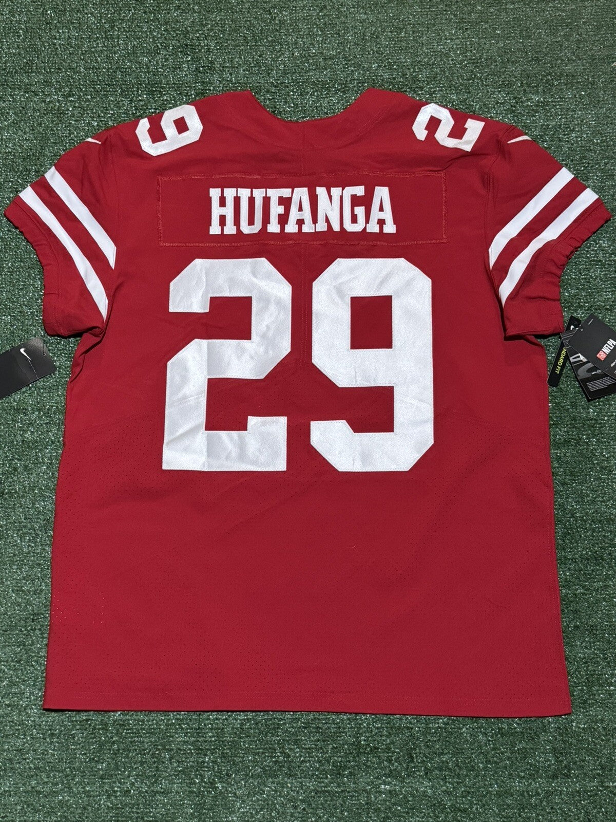 Talanoa Hufanga San Francisco 49ers Jersey #29 Nike Vapor Elite red Size 48 (XL) NFL