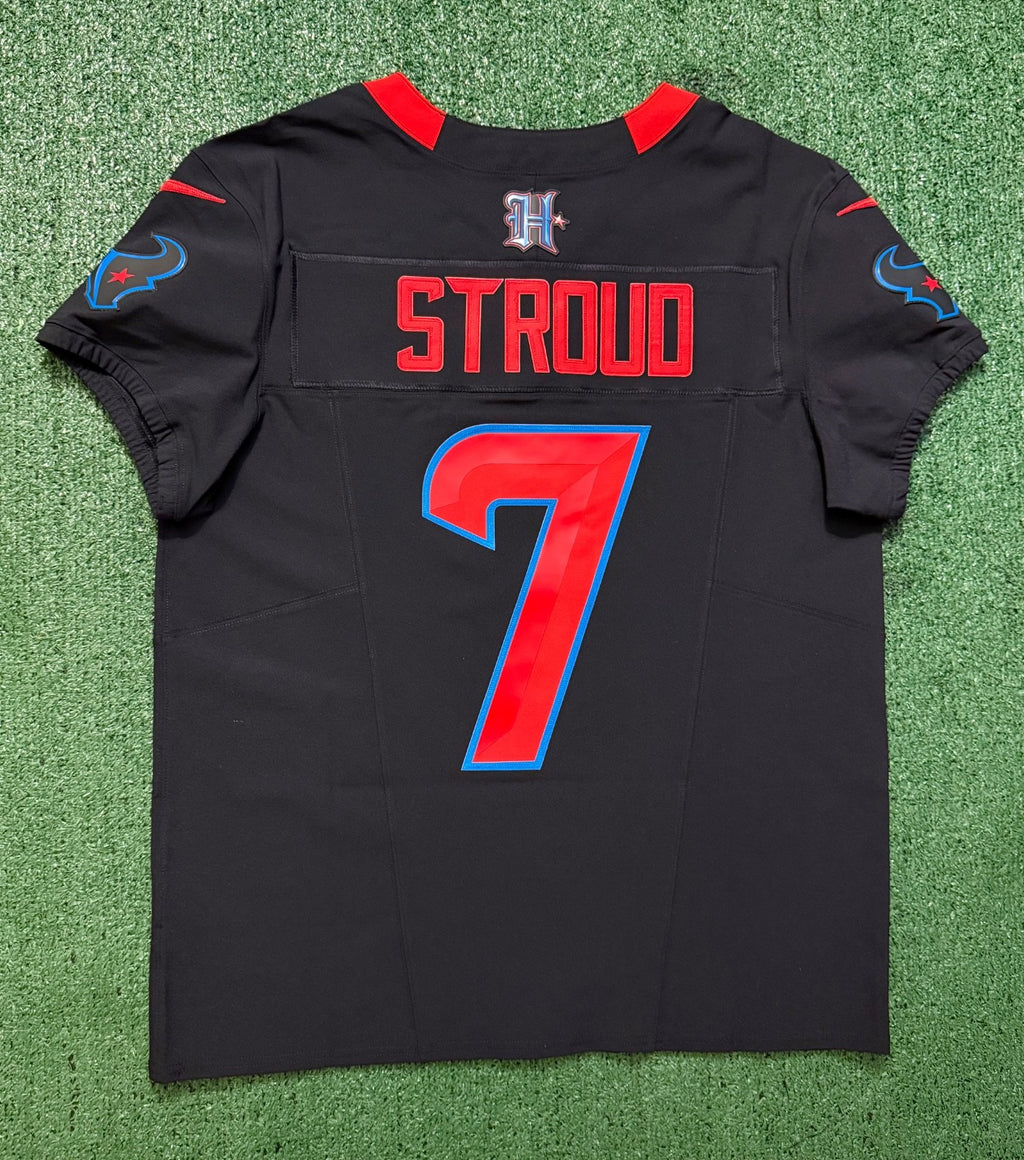CJ Stroud Houston Texans Jersey #7 Nike Vapor Fuse Elite Navy Size 44 (L) NFL
