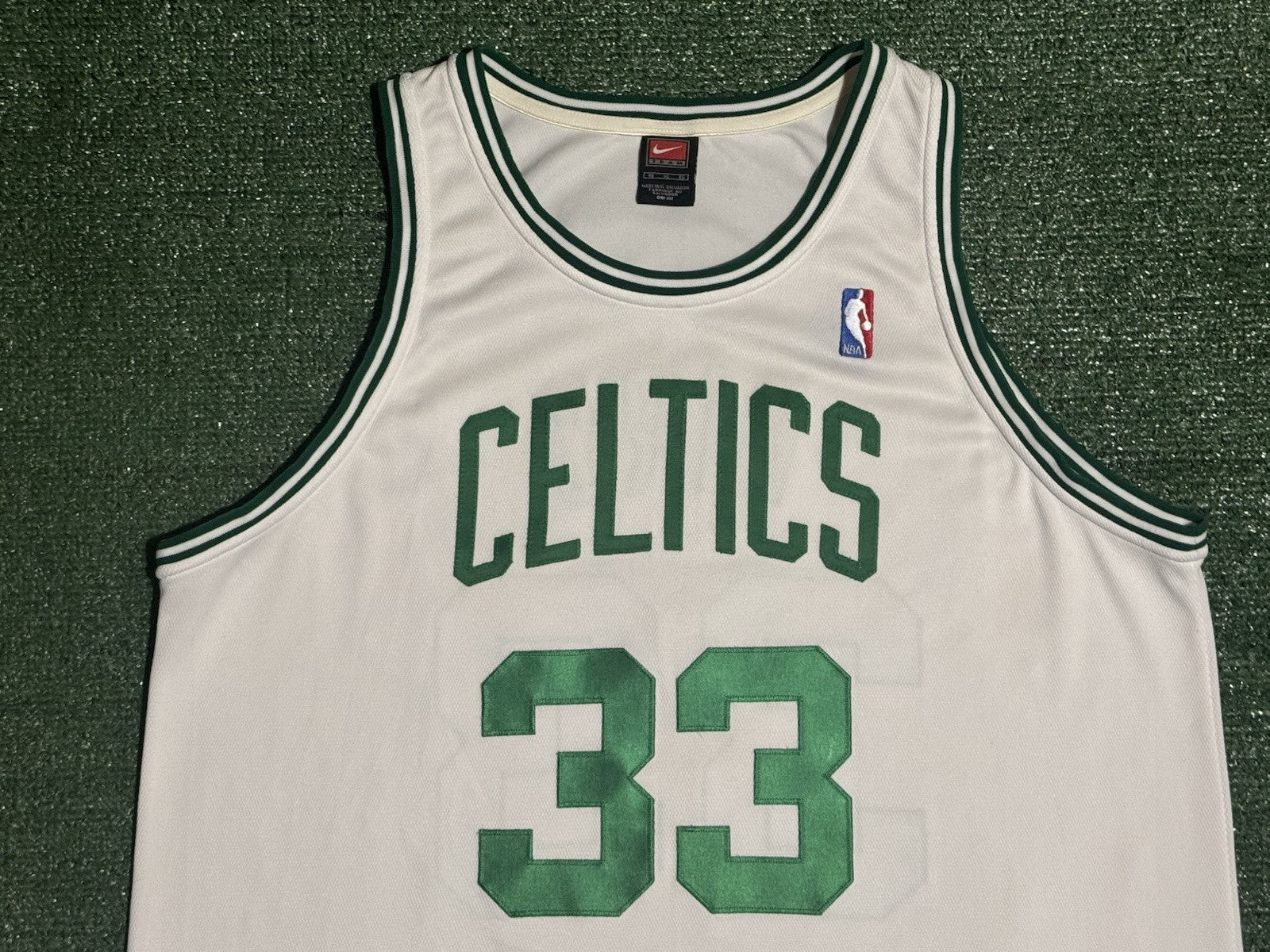 Larry Bird Boston Celtics Jersey #33 Nike Authentic White Size 48 (XL) NBA