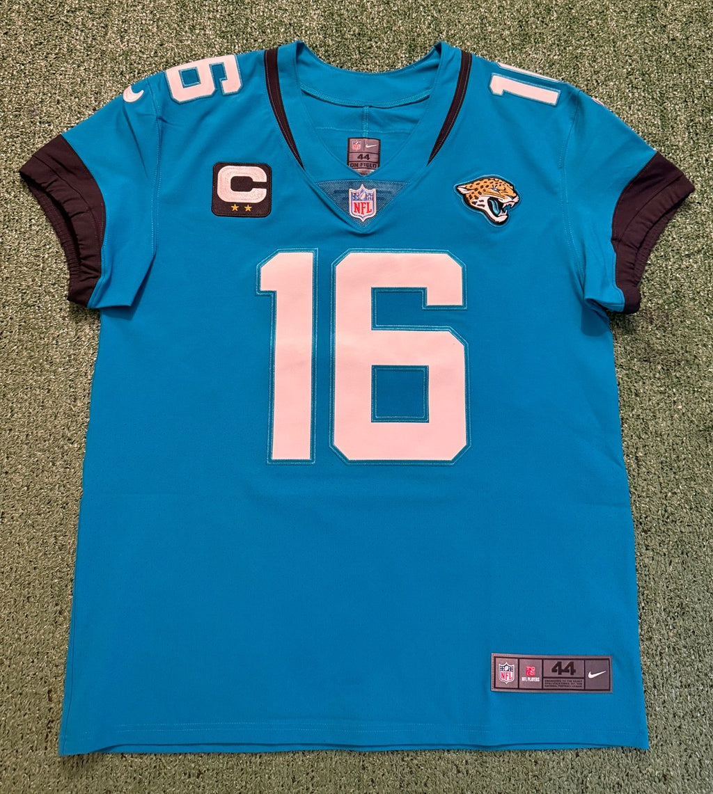 Trevor Lawrence Jacksonville Jaguars Jersey #16 Nike Vapor Elite Teal Size 44 (L) NFL