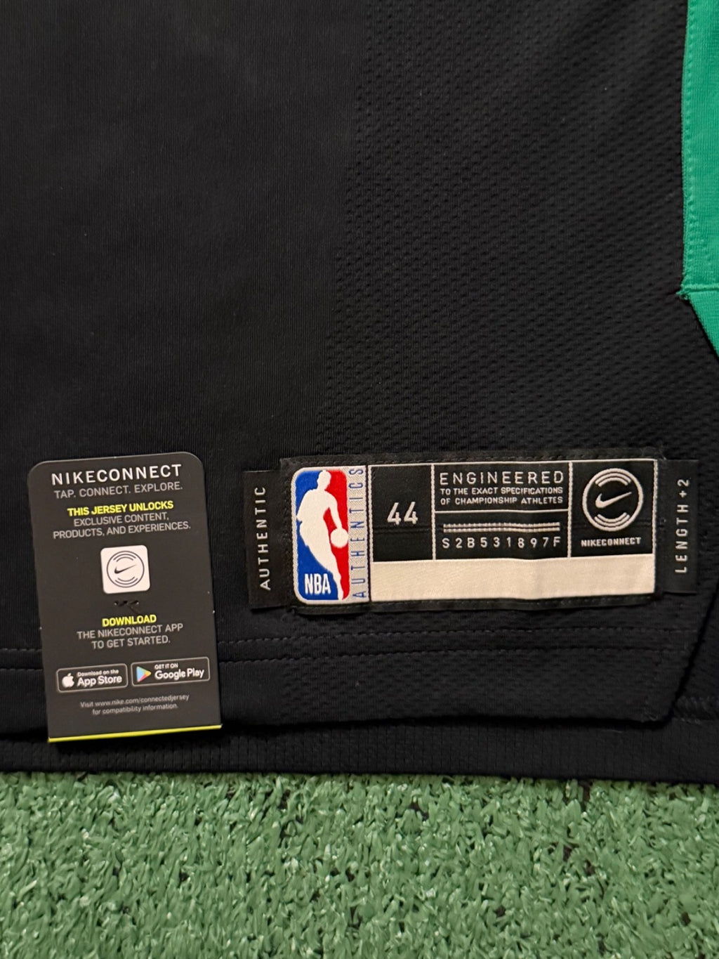 Jayson Tatum Boston Celtics Jersey #0 Nike VaporKnit Authentic Black Size 44 (M) NBA