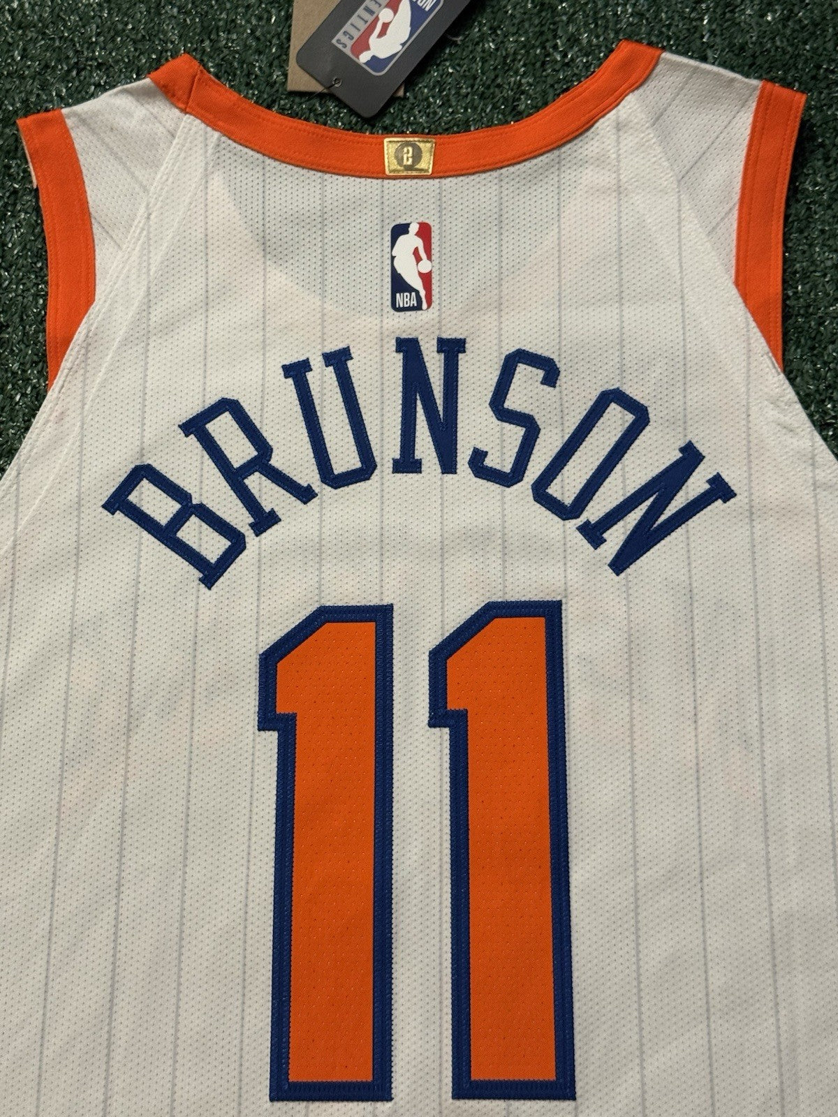 Jalen Brunson New York Knicks Jersey #11 Nike ADV Authentic White Size 48 (L) NBA