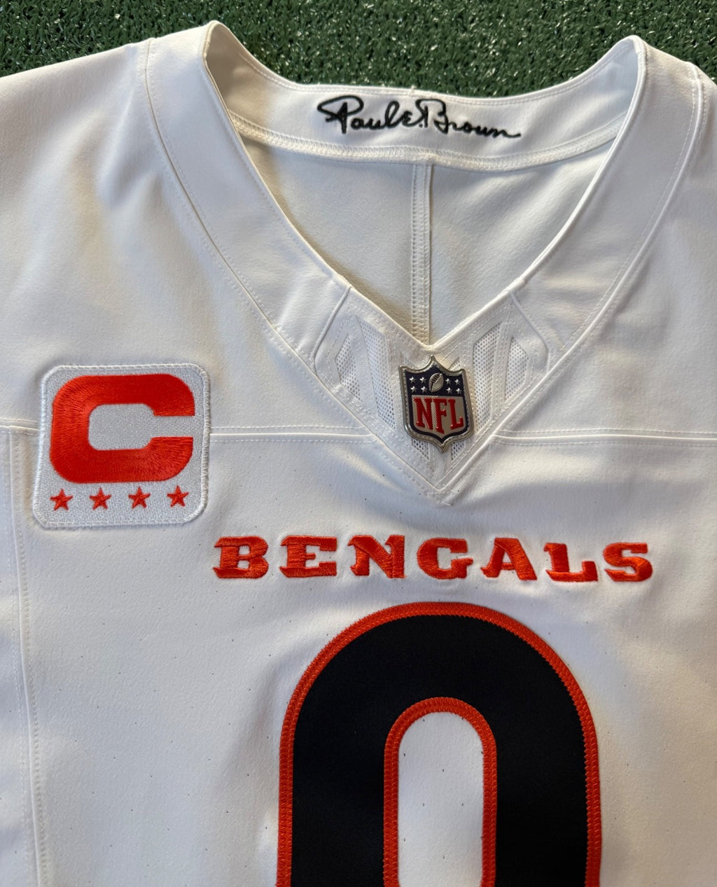 Joe Burrow Cincinnati Bengals Jersey #9 Nike Vapor FUSE Elite White Size 48 (XL) NFL