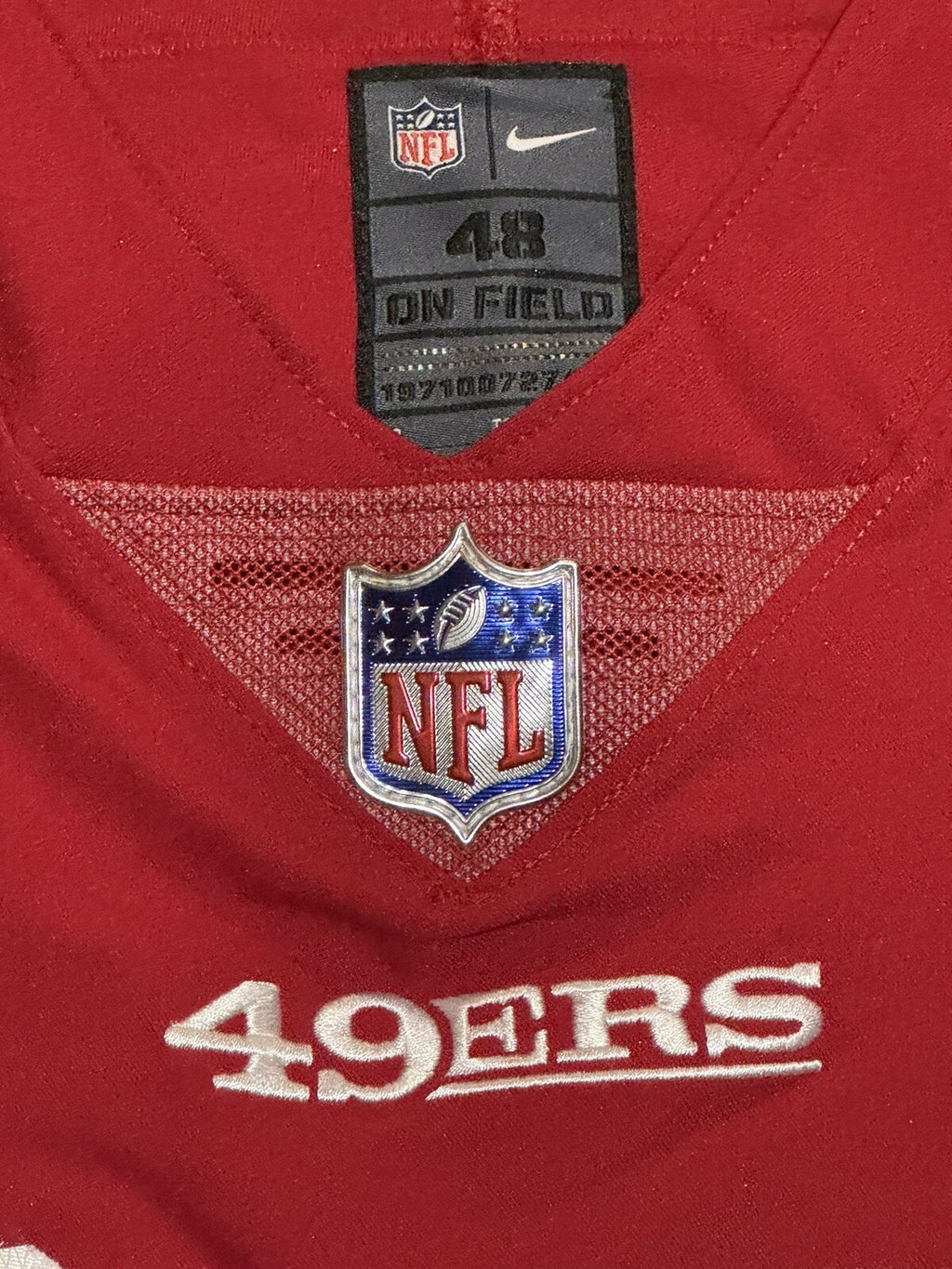 Talanoa Hufanga San Francisco 49ers Jersey #29 Nike Vapor Elite red Size 48 (XL) NFL