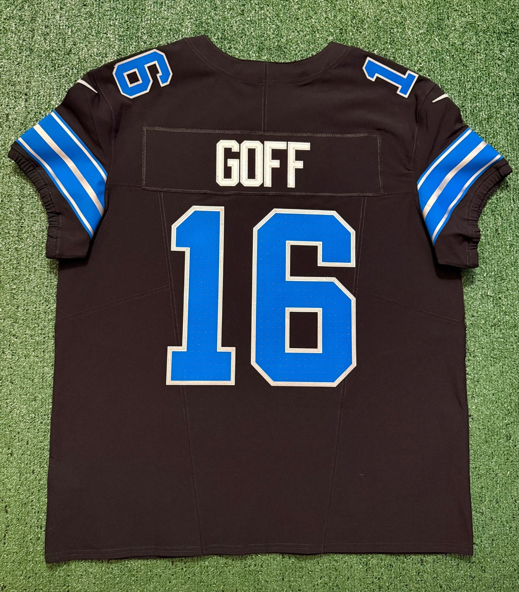 Jared Goff Detroit Lions Jersey #16  Nike Vapor FUSE Elite Black Size 48 (XL) NFL