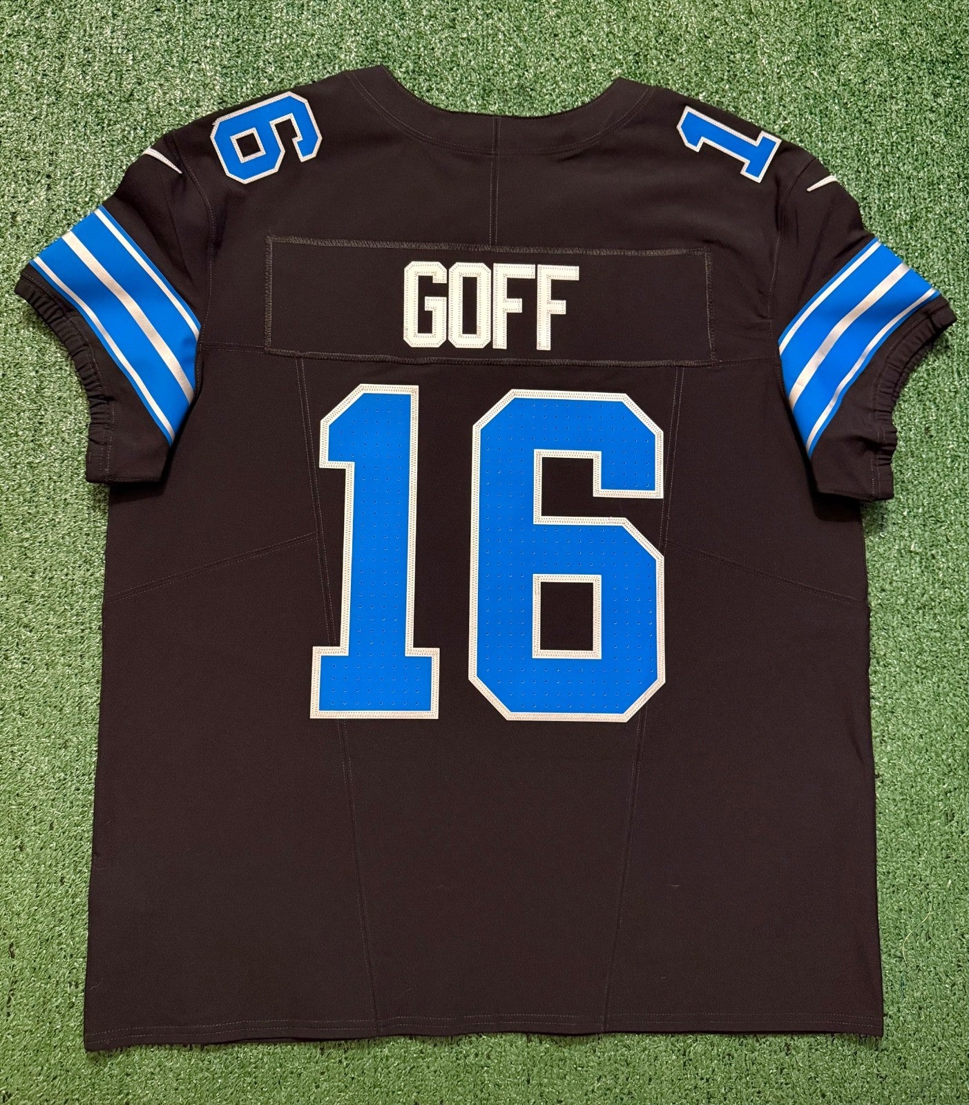 Jared Goff Detroit Lions Jersey #16  Nike Vapor FUSE Elite Black Size 48 (XL) NFL