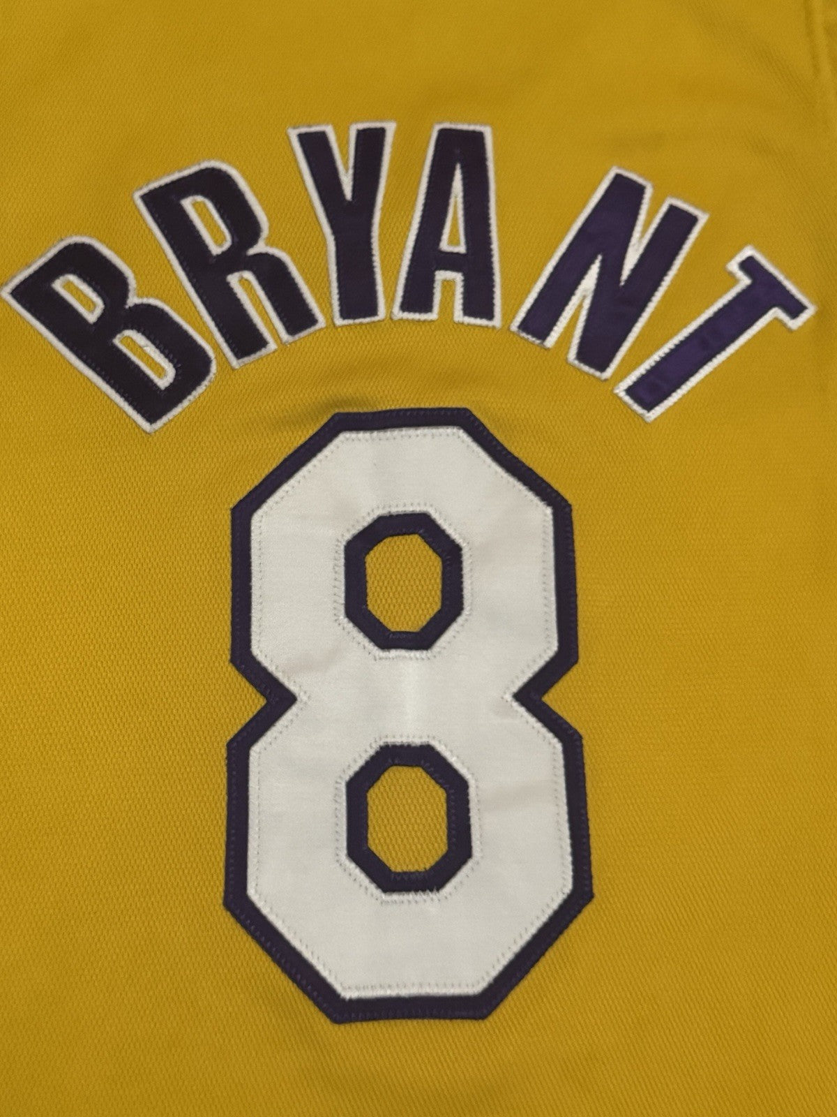 Kobe Bryant Los Angeles Lakers Jersey #8 Nike Authentic Gold Size 44 (L) NBA