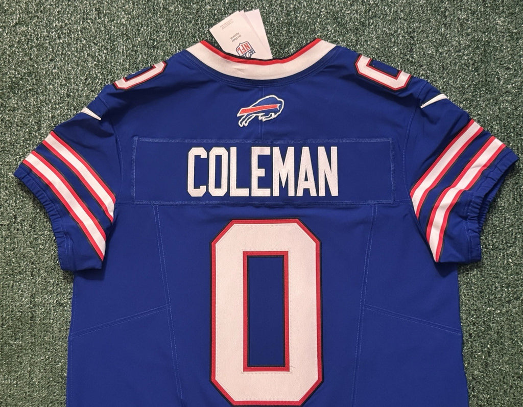 Keon Coleman Buffalo Bills Jersey #0 Nike Vapor Fuse Elite Blue Size 44 (L) NFL