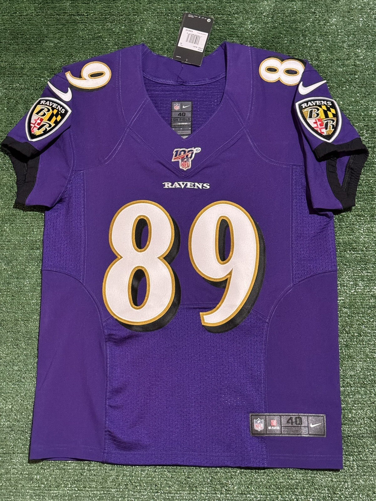 Mark Andrews Baltimore Ravens Jersey #89 Nike Vapor Elite Purple Size 40 (M) NFL