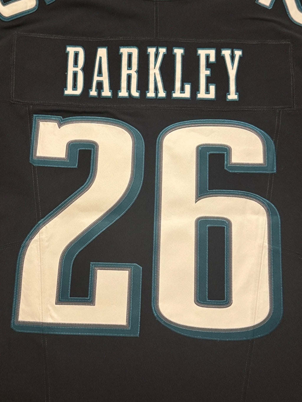 Saquon Barkley Philadelphia Eagles Jersey #26 Nike Vapor FUSE Elite Black Size 44 (Large) NFL