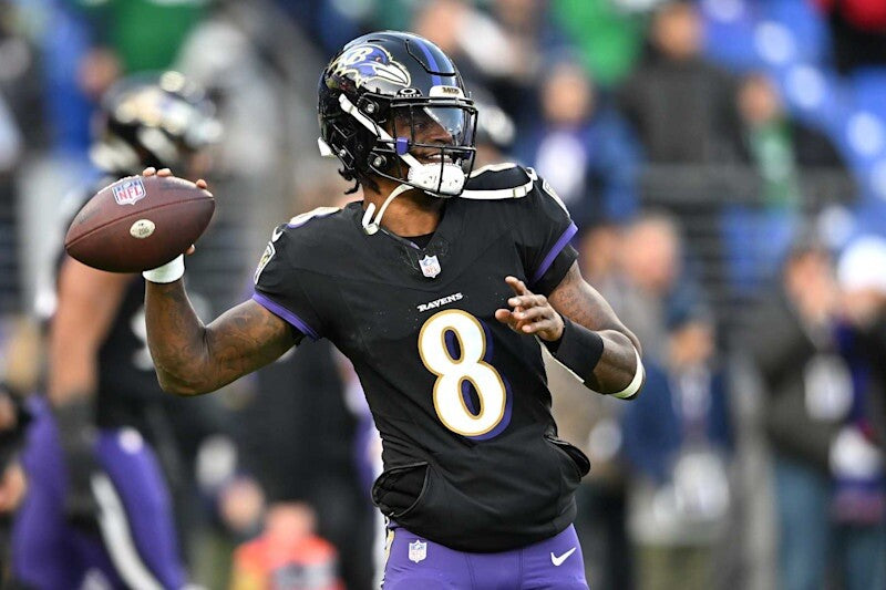 Lamar Jackson Baltimore Ravens Jersey #8 Nike Vapor FUSE Elite Black Size 44 (L) NFL