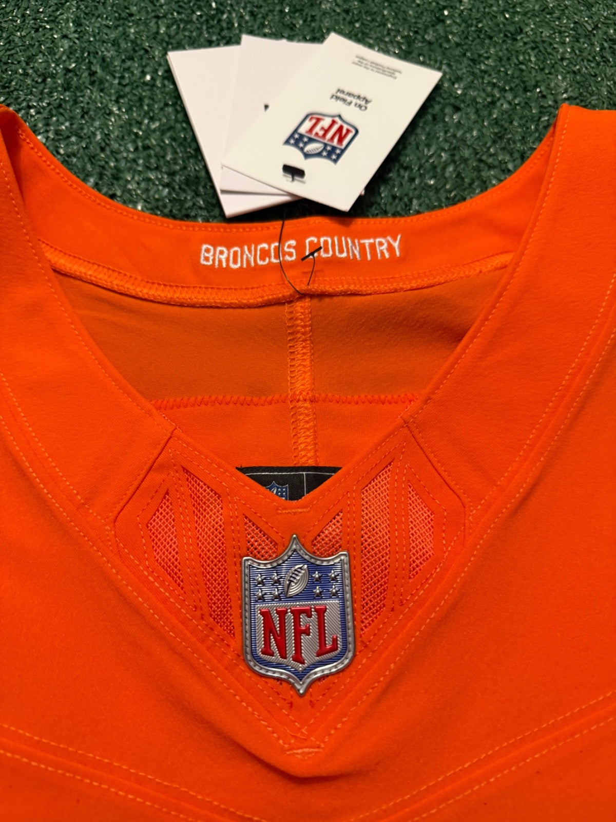 Bo Nix Denver Broncos Jersey #10 Nike Vapor Fuse Elite Orange Size 48 (XL) NFL