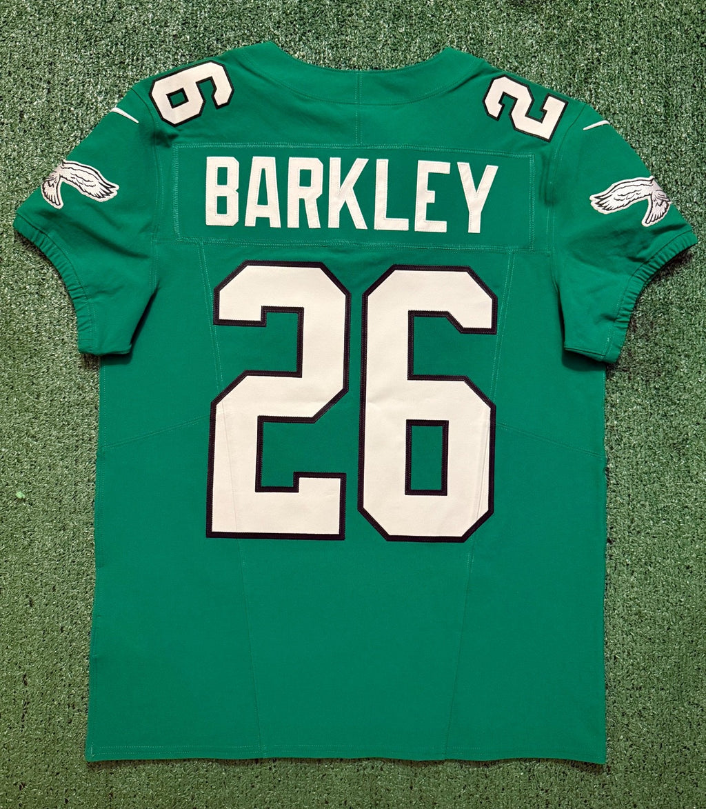 Saquon Barkley Philadelphia Eagles Jersey #26 Nike Vapor FUSE Elite Kelly Green Size 40 (Medium) NFL