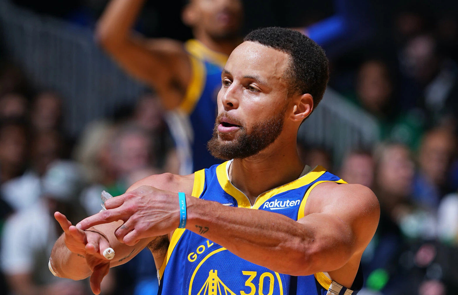 Steph Curry Golden State Warriors Jersey #30 Nike ADV Authentic Blue Size 52 (XL) NBA