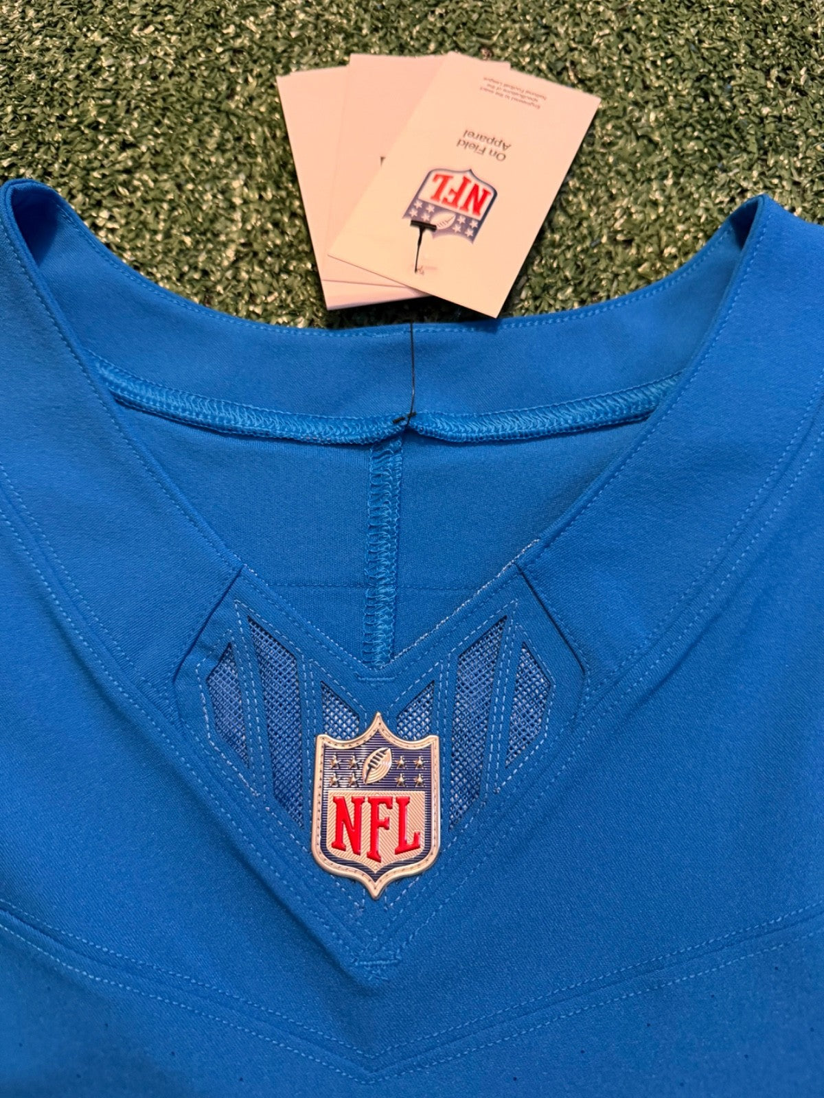 Aidan Hutchinson Detroit Lions Jersey #97 Nike Vapor FUSE Elite Blue size 44 (Large) NFL