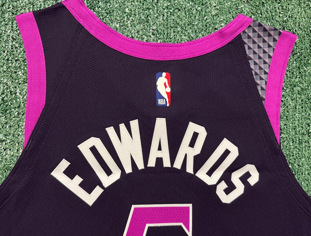 Anthony Edwards Minnesota Timberwolves Jersey #5 Nike ADV Authentic Black Size 48 (L) NBA