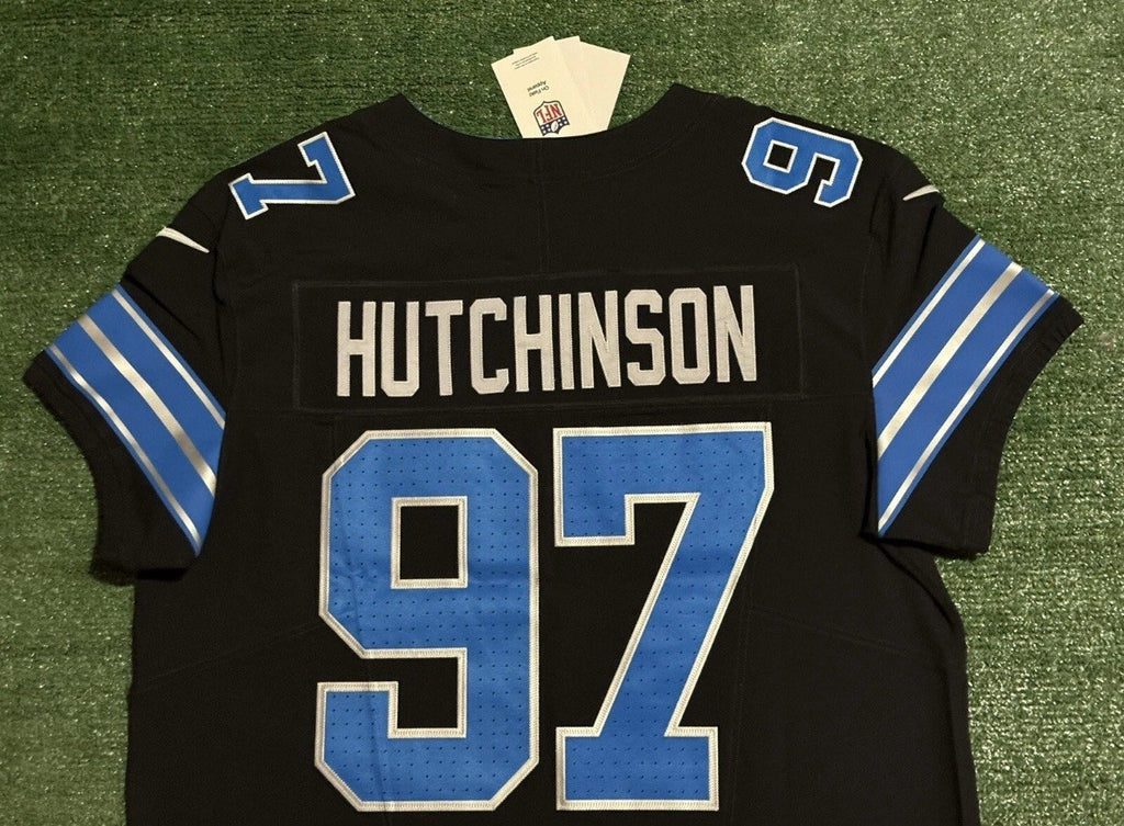 Aidan Hutchinson Detroit Lions Jersey #97 Nike Vapor FUSE Elite Black size 48 (XL) NFL