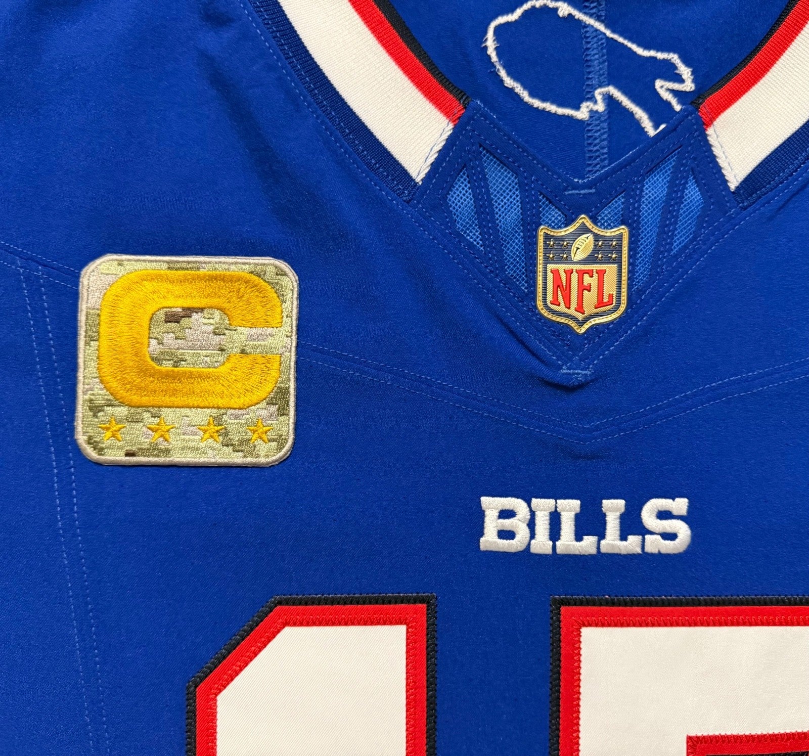 Josh Allen Buffalo Bills Jersey #17 Nike Vapor Fuse Elite Blue Size 48 (XL) NFL