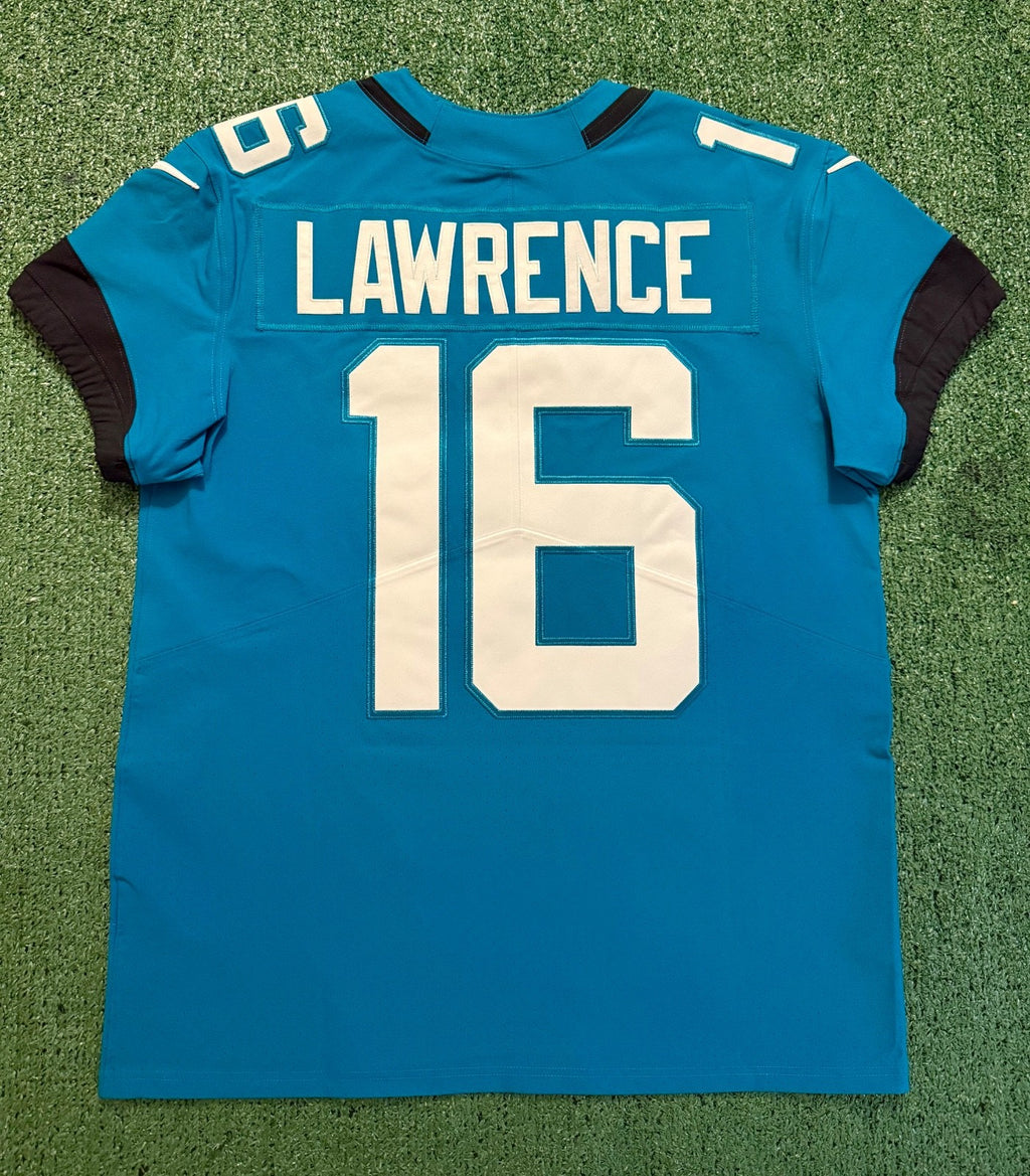 Trevor Lawrence Jacksonville Jaguars Jersey #16 Nike Vapor Elite Teal Size 44 (L) NFL