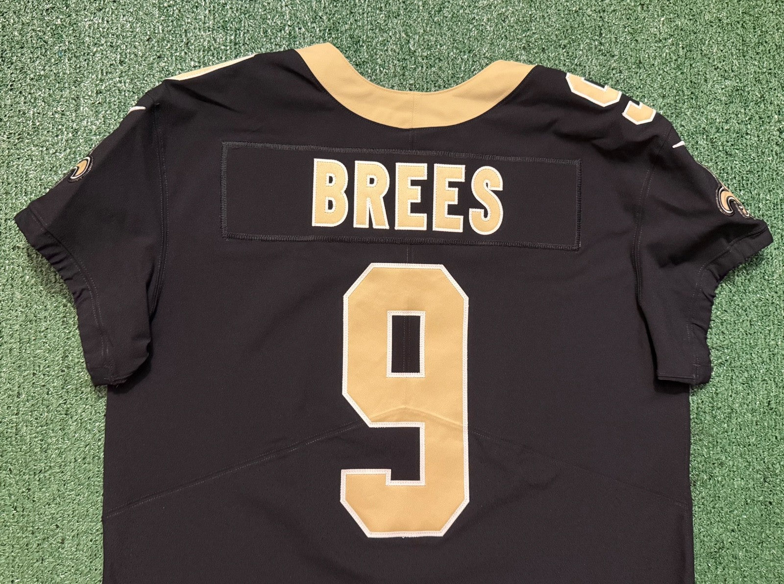 Authentic Drew Brees New Orleans Saints Jersey #9 Nike Vapor Elite Black Size 48 (XL) NFL
