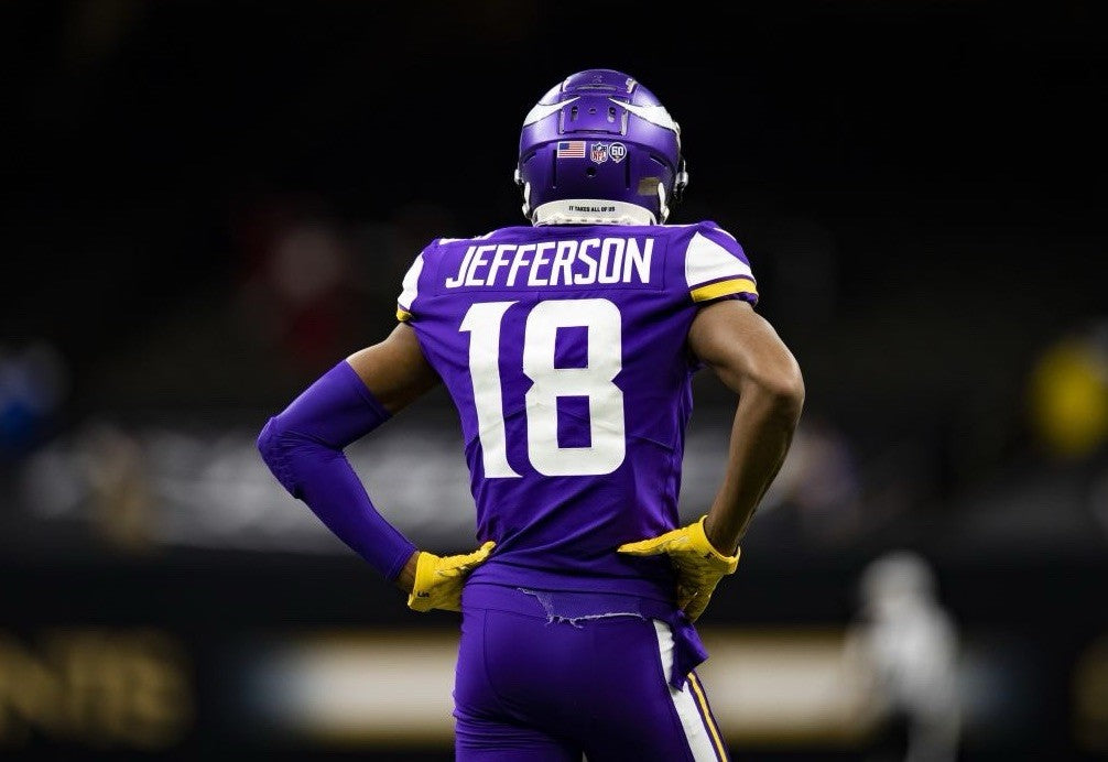 Justin Jefferson Minnesota Vikings Jersey #18 Nike Vapor Elite Purple Size 48 (XL) NFL