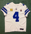 Dak Prescott Dallas Cowboys Jersey #4 Nike Vapor FUSE Elite White Size 44 (Large) NFL