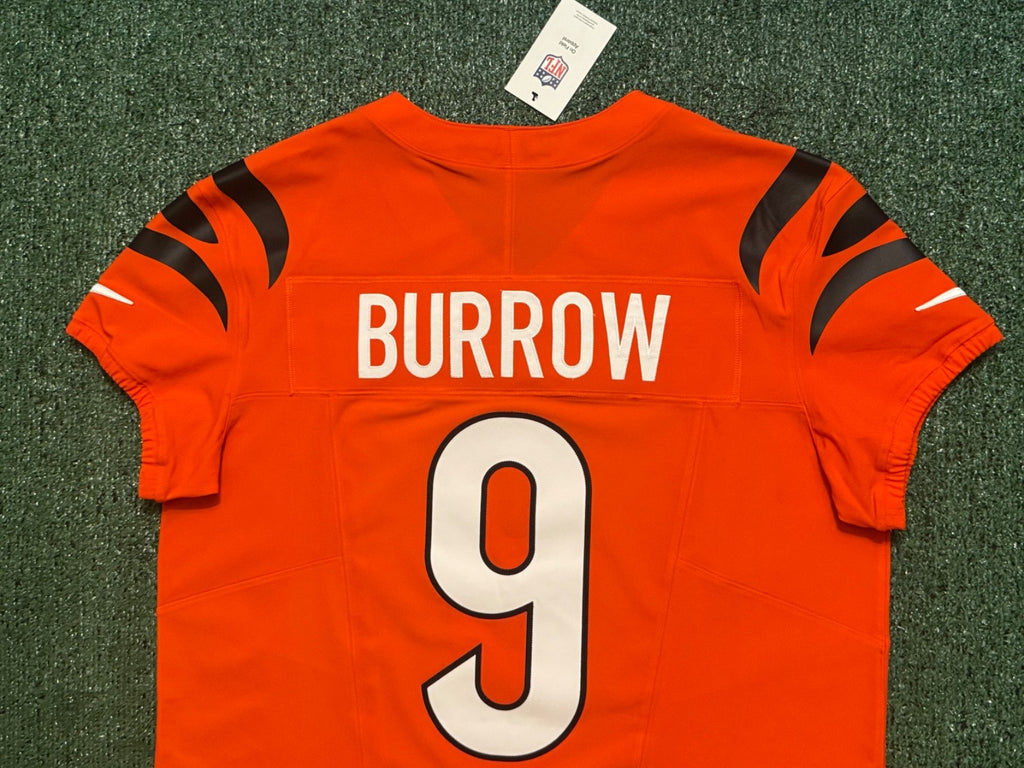 Joe Burrow Cincinnati Bengals Jersey #9 Nike Vapor FUSE Elite Orange Size 48 (XL) NFL