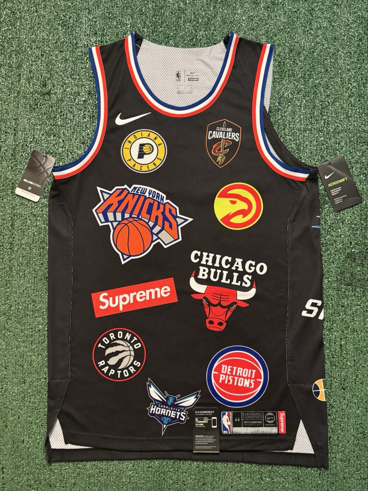 Authentic Supreme x NBA x Nike Aeroswift #94 Black Jersey Size 44/Medium