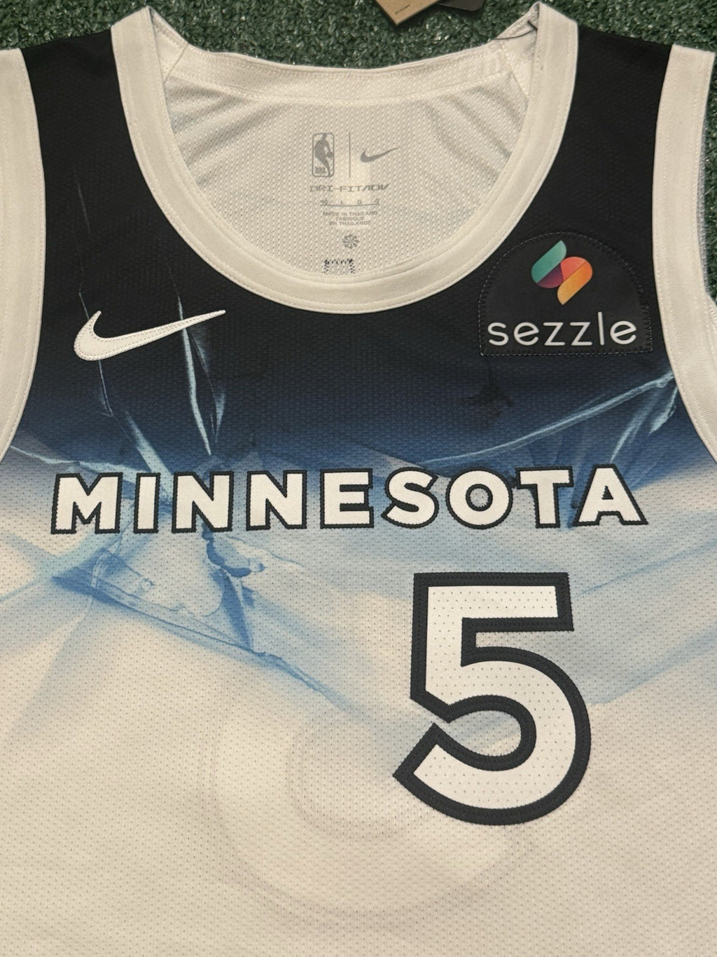 Anthony Edwards Minnesota Timberwolves Jersey #5 Nike ADV Authentic White Size 48 (L) NBA