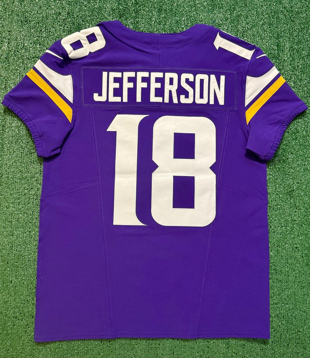 Justin Jefferson Minnesota Vikings Jersey #18 Nike Vapor FUSE Elite Purple Size 40 (Medium) NFL