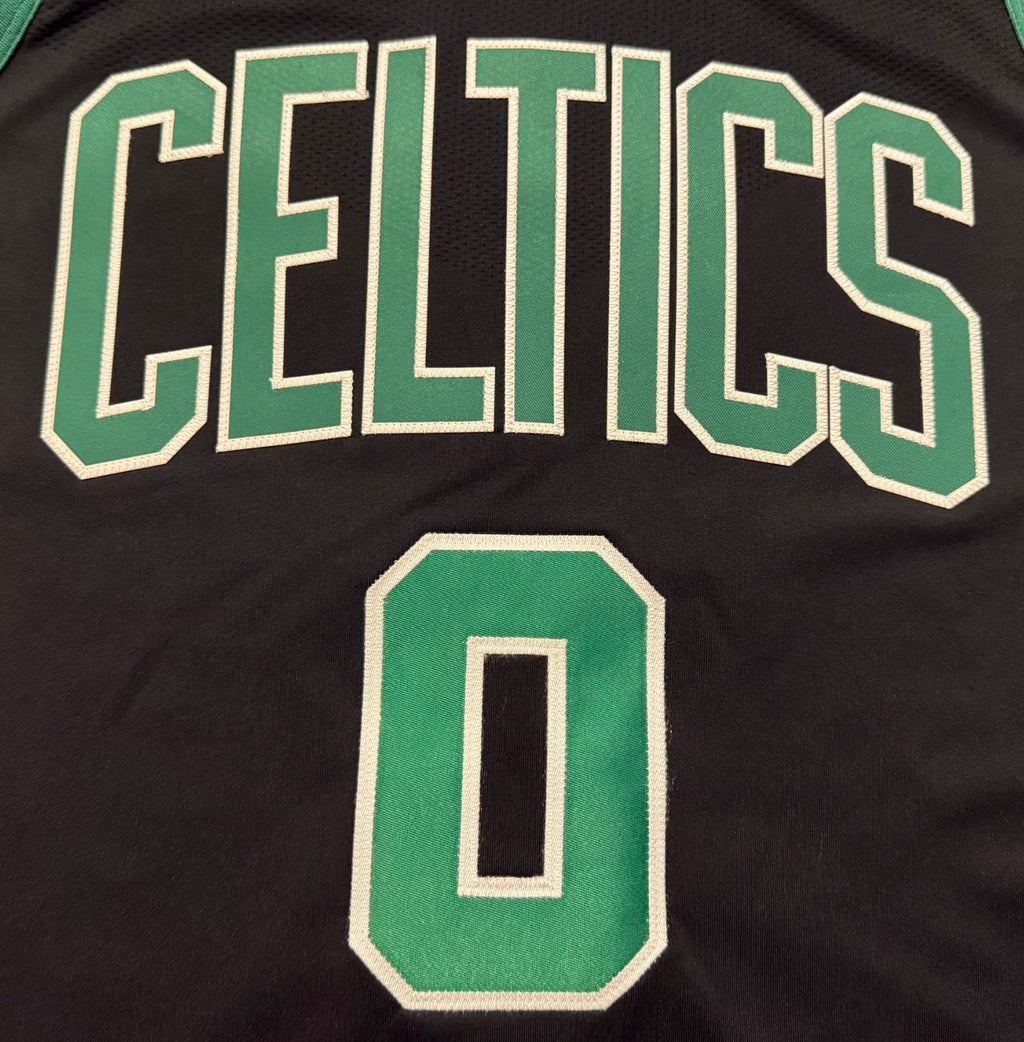 Jayson Tatum Boston Celtics Jersey #0 Nike VaporKnit Authentic Black Size 48 (L) NBA